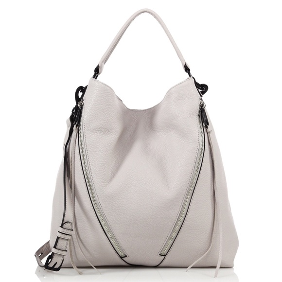 Rebecca Minkoff Handbags - Rebecca Minkoff Moto Hobo Putty Grey